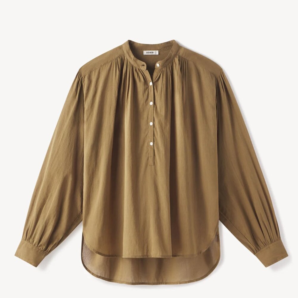 Buck Mason Heirloom Cotton Ojai Shirt / Bronze Brown